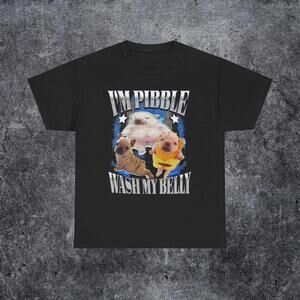 Funny Pibble T Shirt Dog Meme Tee Baby French Bulldog Brainrot Gen Tee